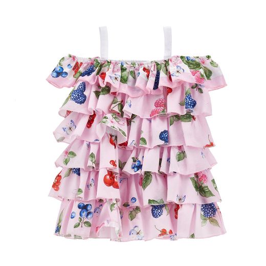 Picture of Monnalisa Pink Flower Dress 