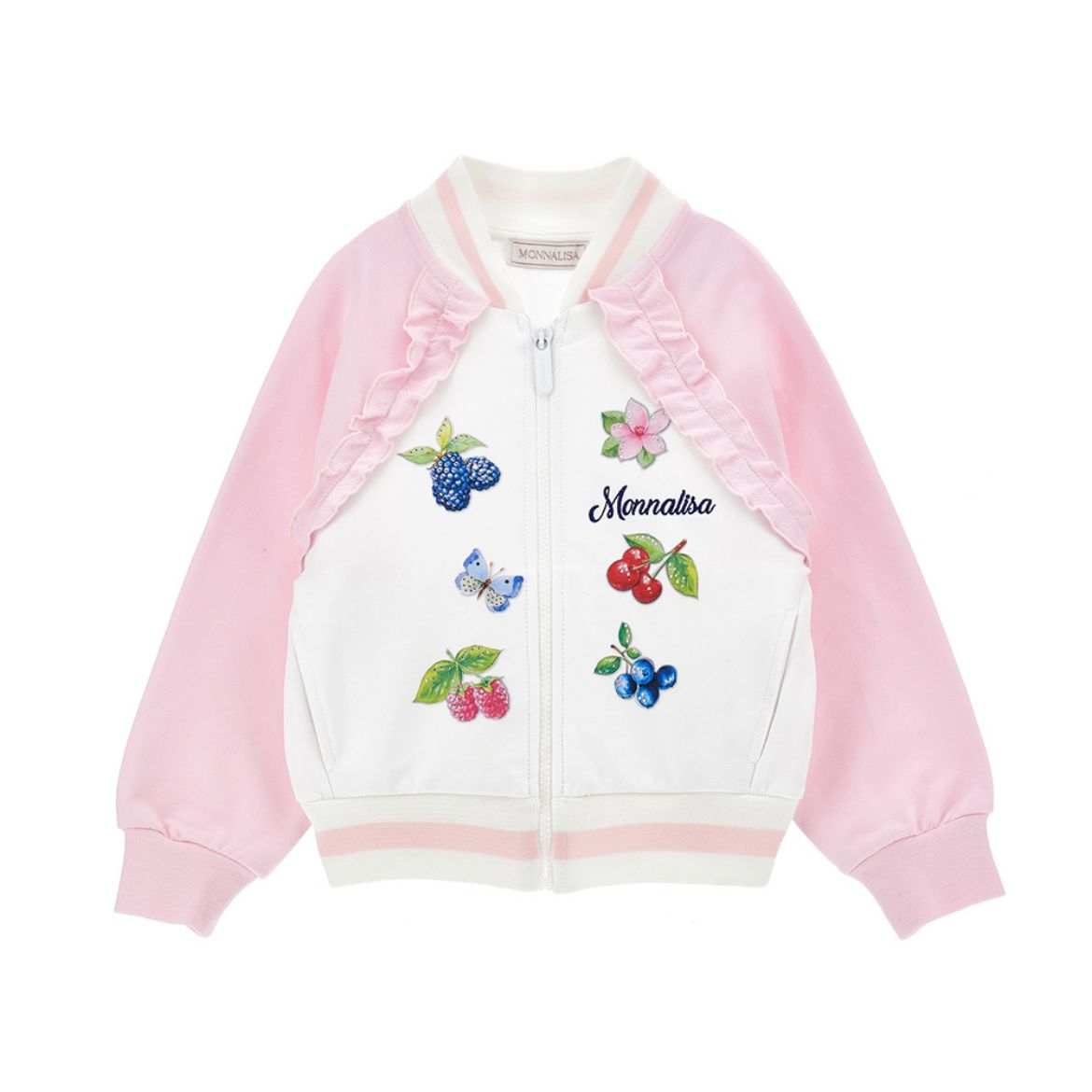 Picture of Monnalisa Girls Pink Fruit Jacket