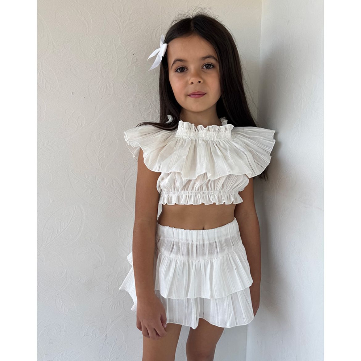 Picture of Phi White Top & Short Set