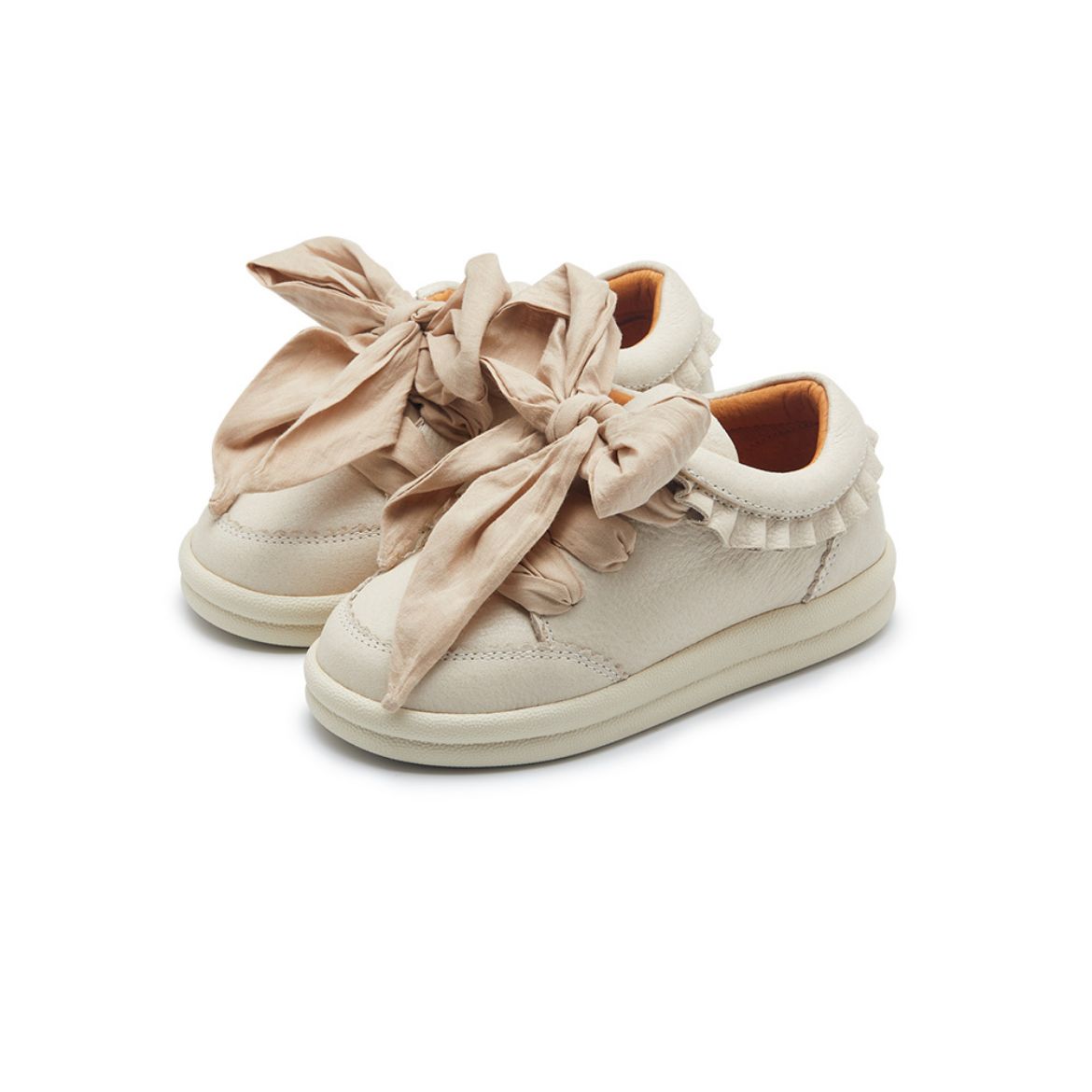 Picture of Donsje Lexley Cream Leather Trainers