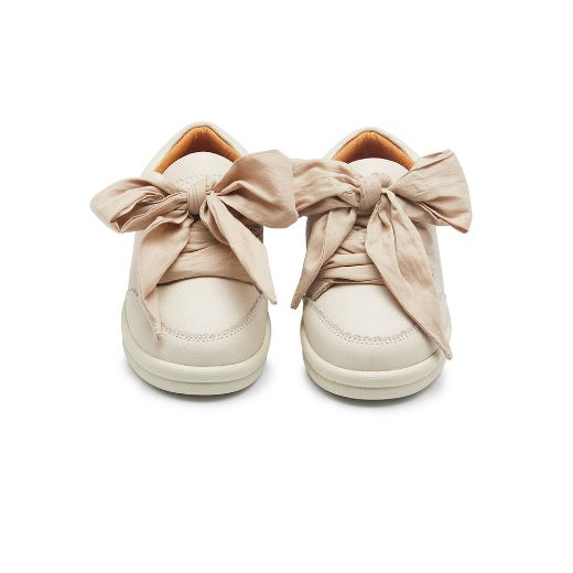 Picture of Donsje Lexley Cream Leather Trainers