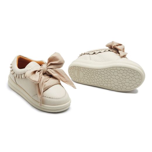 Picture of Donsje Lexley Cream Leather Trainers