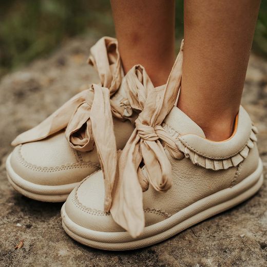 Picture of Donsje Lexley Cream Leather Trainers