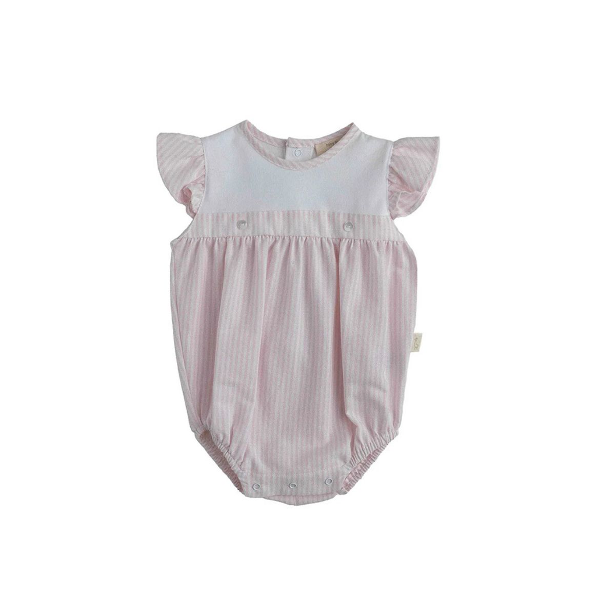 Picture of Baby Gi Pink & White Stripe Romper