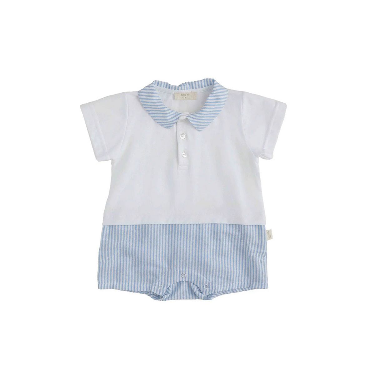 Picture of Baby Gi Blue & White Stripe Romper