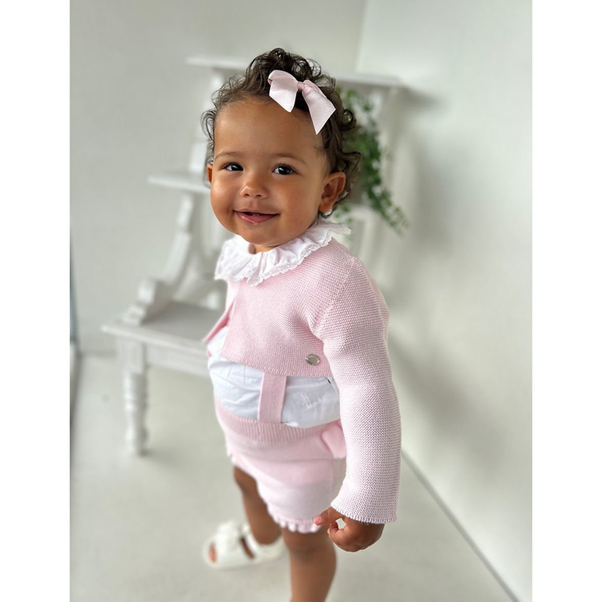 Picture of Martin Aranda Baby Girls Pink 3 Piece Knitted Set