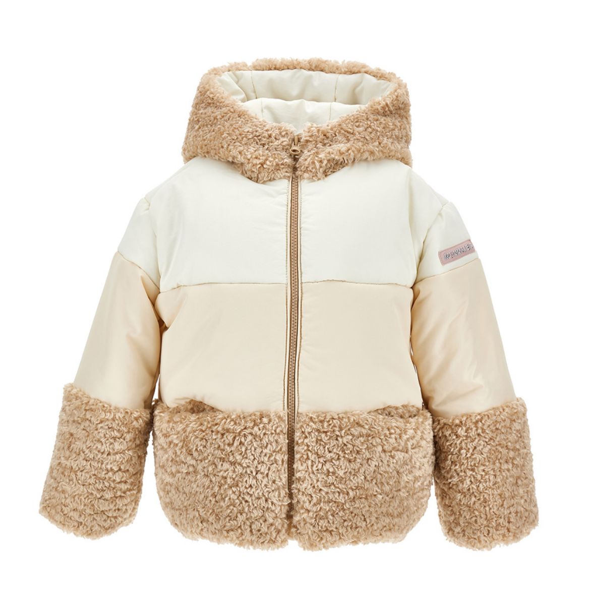 Picture of Monnalisa Beige Teddy Coat