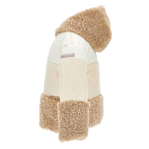 Picture of Monnalisa Beige Teddy Coat
