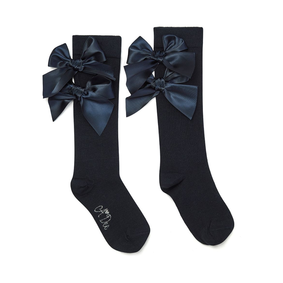 Picture of A Dee Poppy Navy Knee Socks