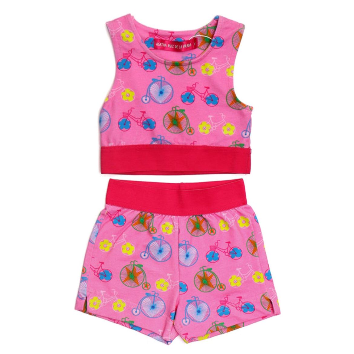 Picture of Agatha Ruiz De La Prada Pink Crop Top & Shorts Set