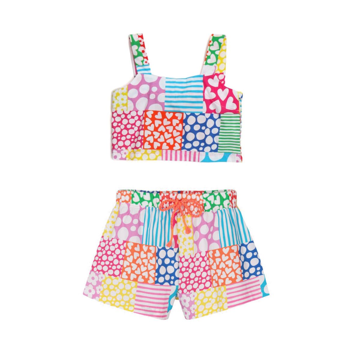 Picture of Agatha Ruiz De La Prada Multicoloured Crop Top & Short Set