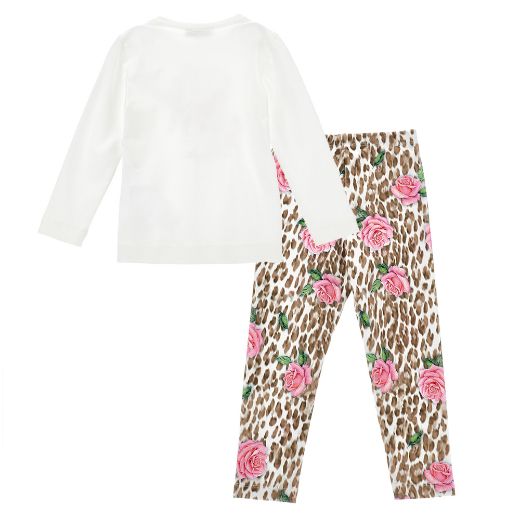 Picture of Monnalisa Rose Leopard Leggings Set