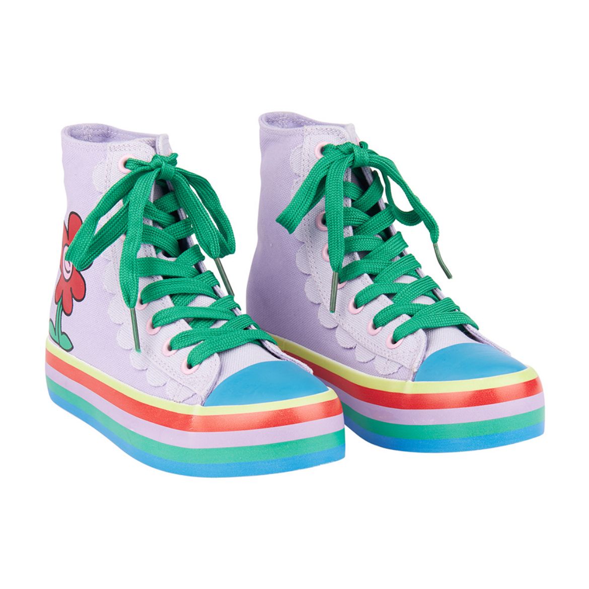 Picture of Stella Mc Cartney Girls Lilac Flower High Tops
