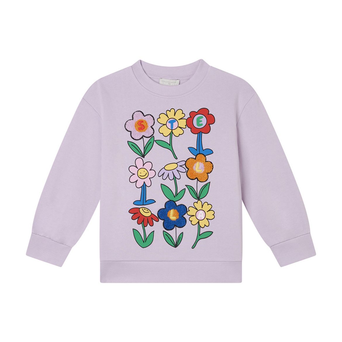 Picture of Stella Mc Cartney Girls Lilac Flower Jumper