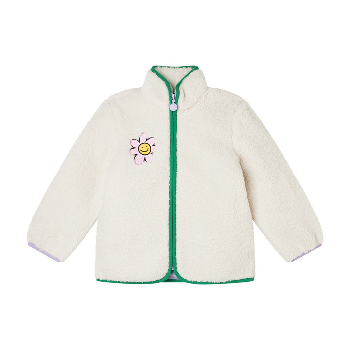 Picture of Stella Mc Cartney Girls Cream Fleece Jacket