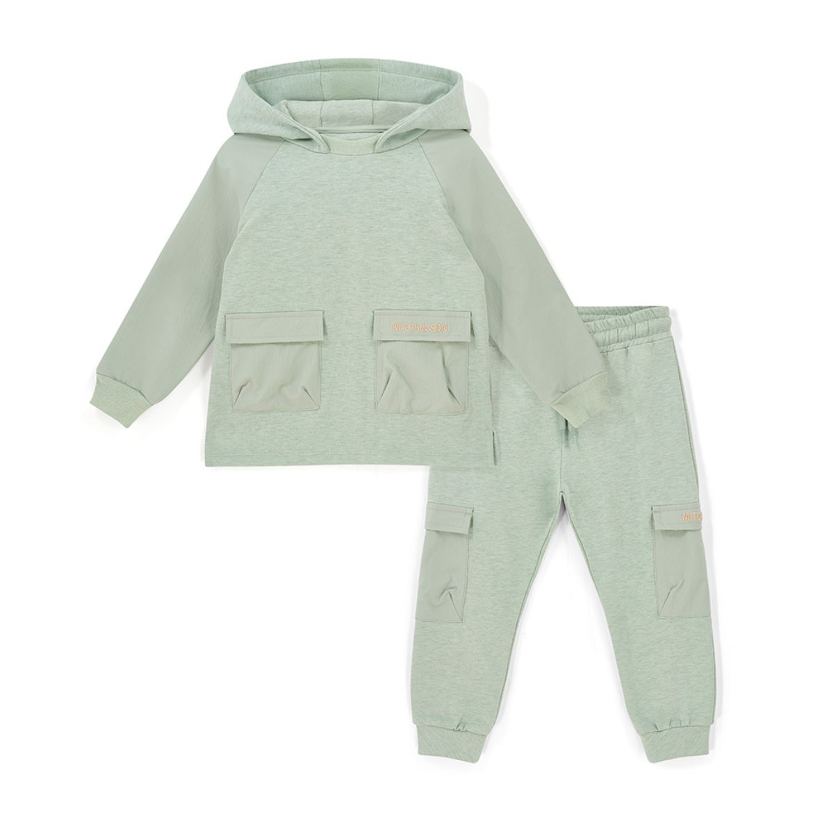 Picture of Mitch & Son Joshua Icey Jade Nylon Hoody Tracksuit