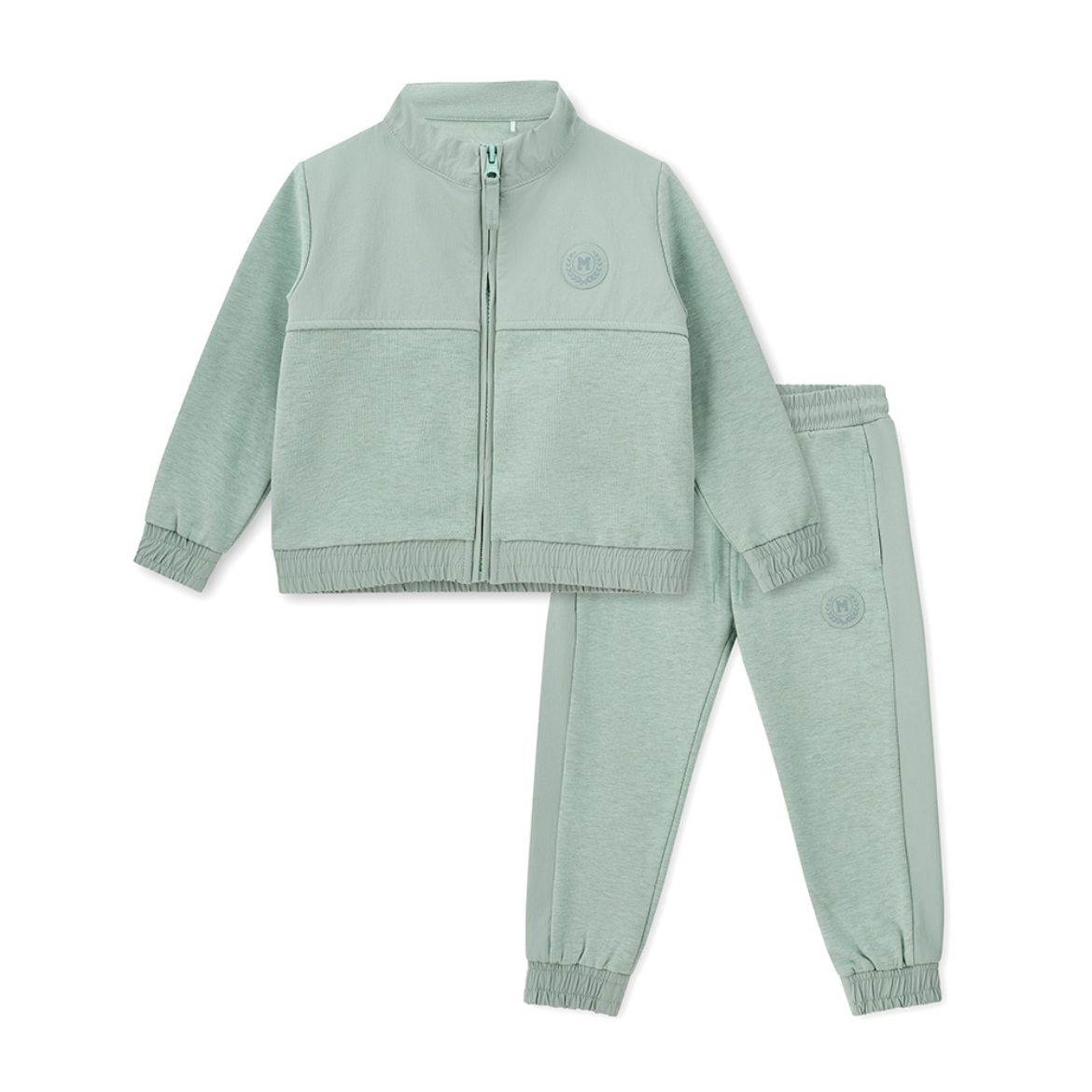 Picture of Mitch & Son Jonanthan Icey  Jade Nylon Zipper Tracksuit