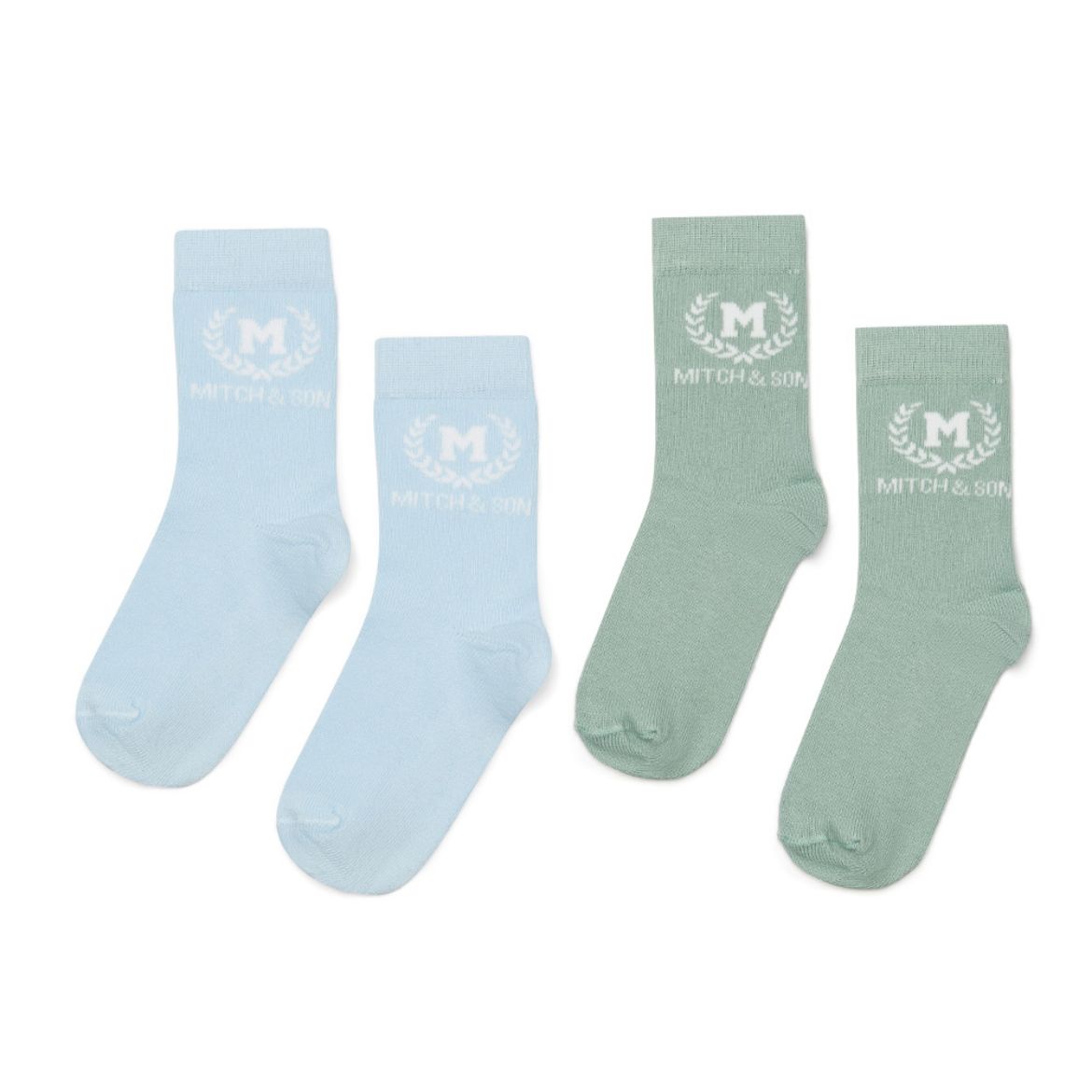 Picture of Mitch & Son Jeremy Sky Blue 2 Pack Socks