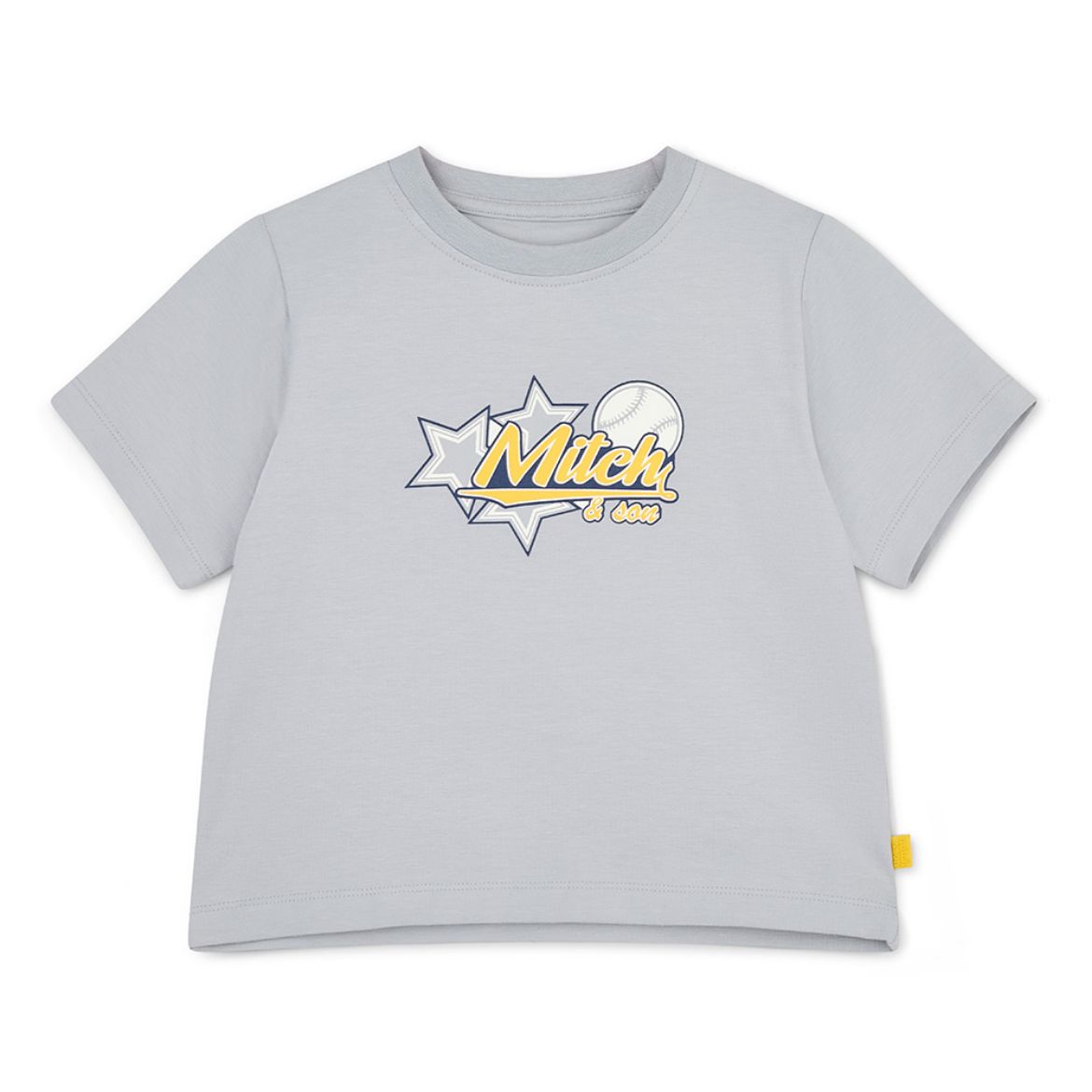 Picture of Mitch & Son Keanu Grey Baseball T-Shirt