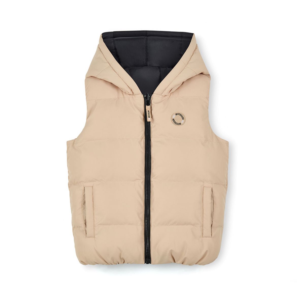 Picture of Mitch & Son James Beige Reversible Gilet