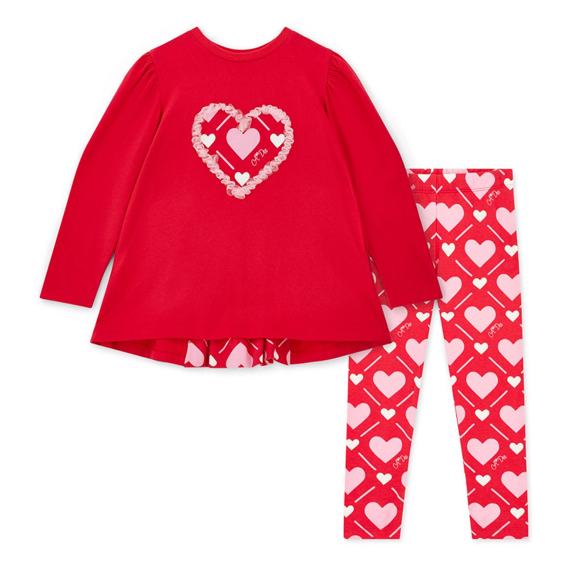 Picture of A Dee Lola Red Heart Print Legging Set