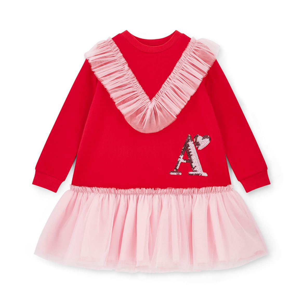 Picture of A Dee Lacey Red Sweat Tulle Dress