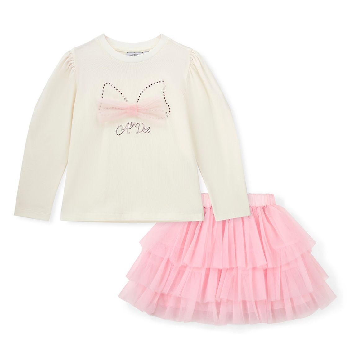 Picture of A Dee Mackenzie Pink Tulle Skirt Set