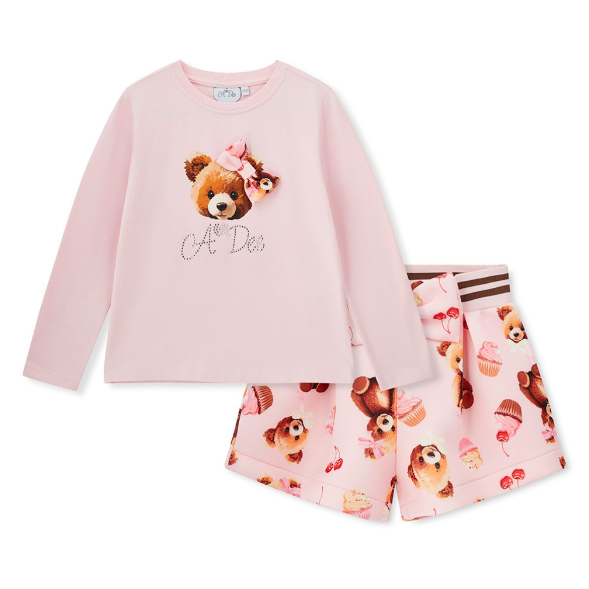 Picture of A Dee Maya Pink Bear Print Short Set