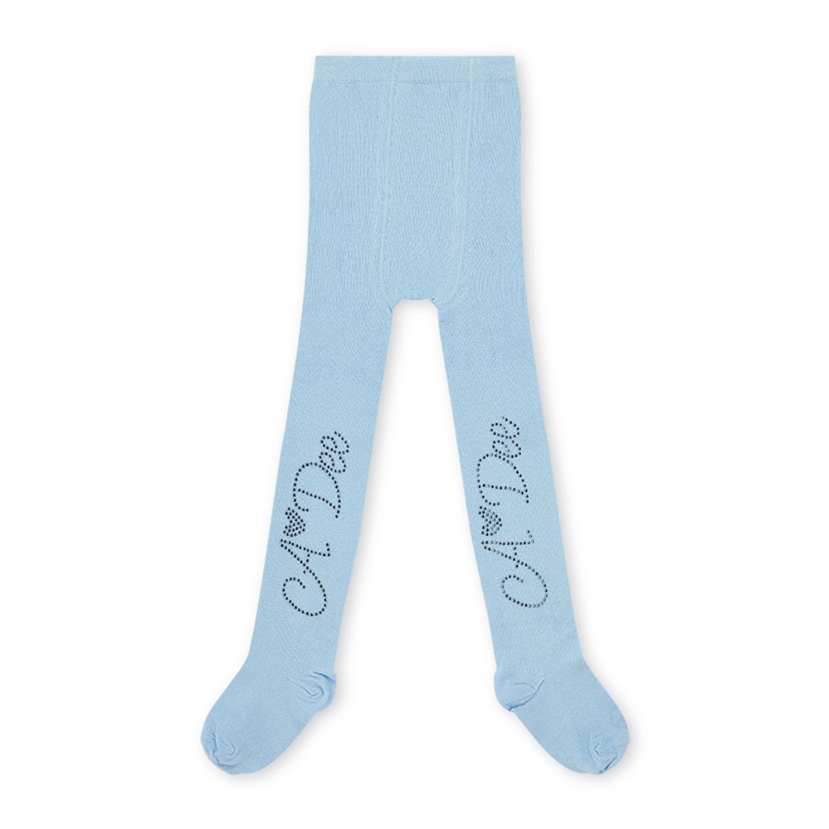 Picture of A Dee Lumi Blue Diamante Logo Tights