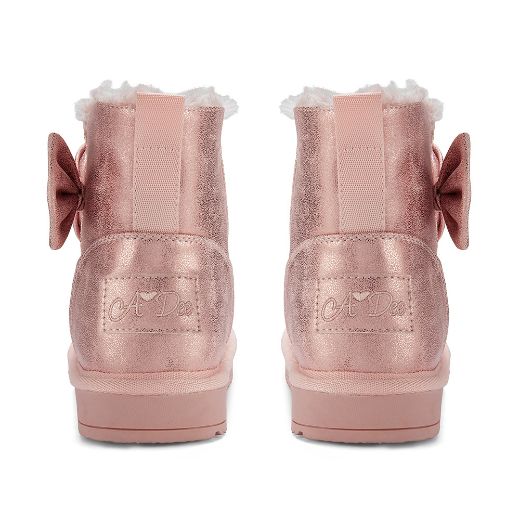Picture of A Dee Bowtiful Pink Faux Suede Bow Boot