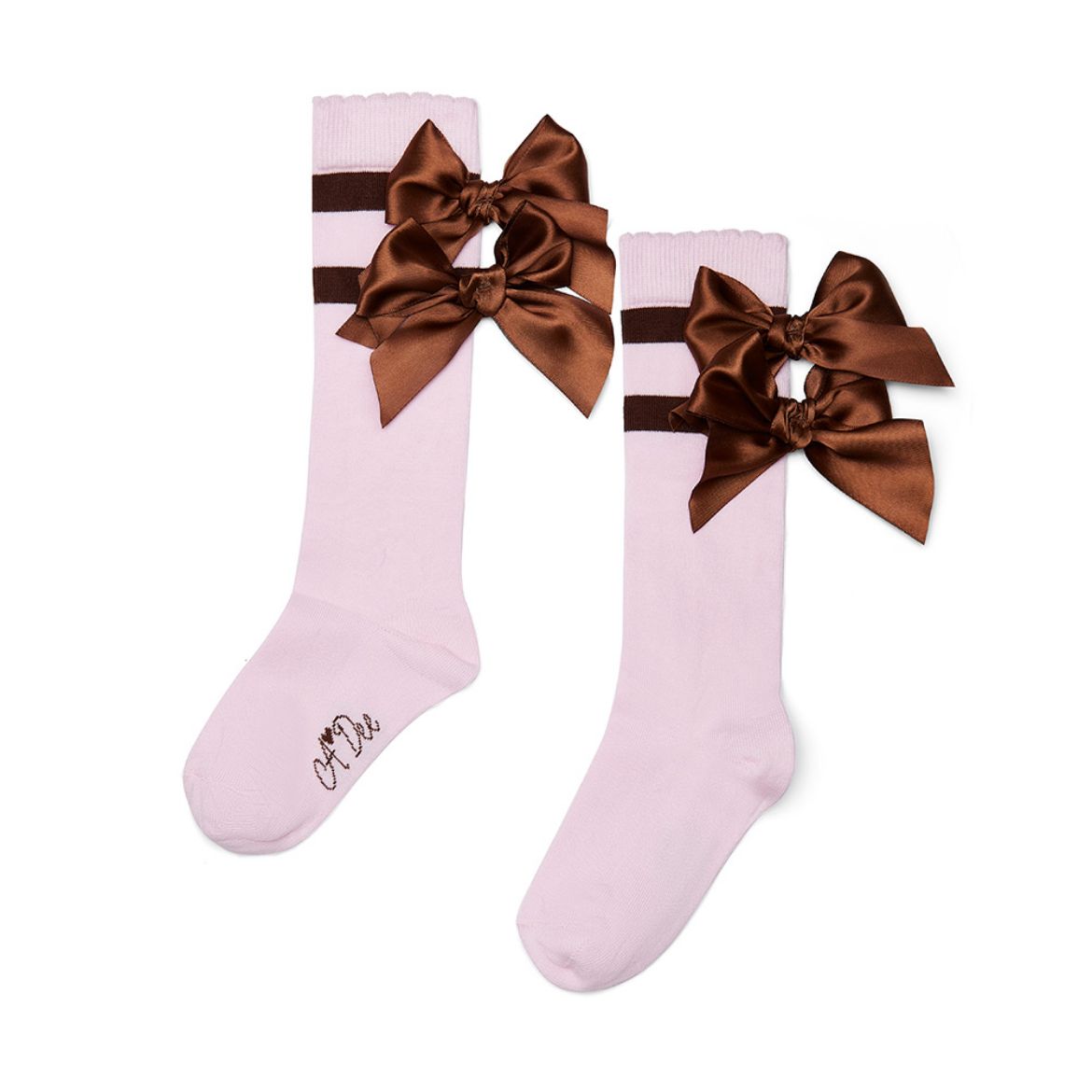 Picture of A Dee Maeve Pink Bow Knee Sock