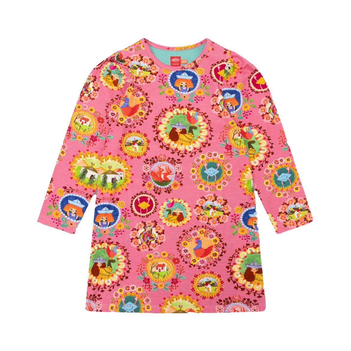 Picture of Oilily Girls Damsel Pink Dress