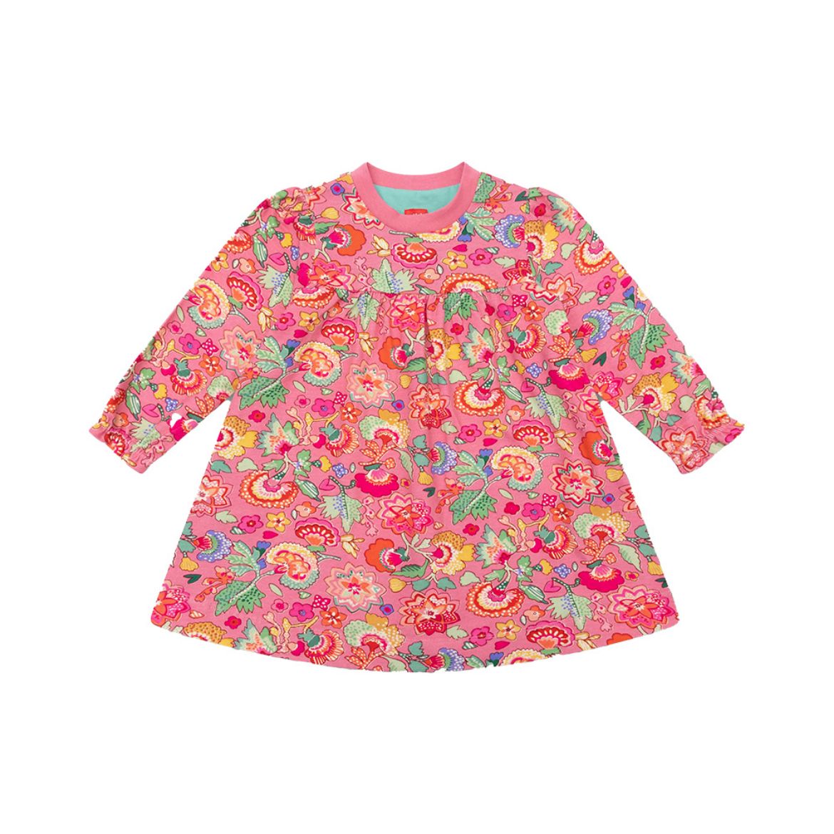 Picture of Oilily Girls Dwarf Pink Printed Dress