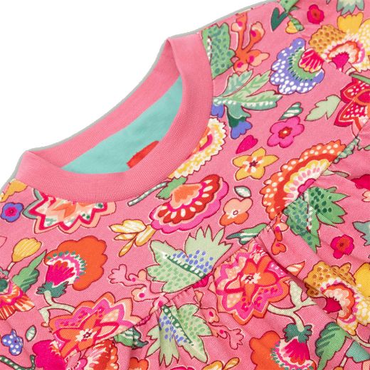 Picture of Oilily Girls Dwarf Pink Printed Dress