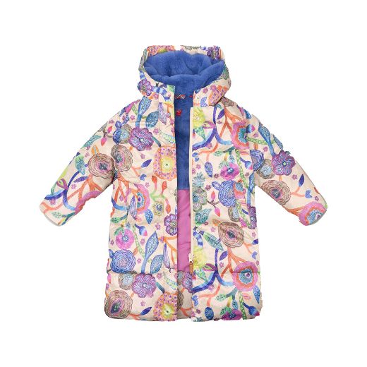 Picture of Oilily Girls Crown Printed Coat