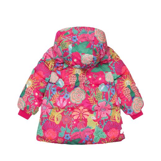 Picture of Oilily Girls Coorie Pink Printed Coat 