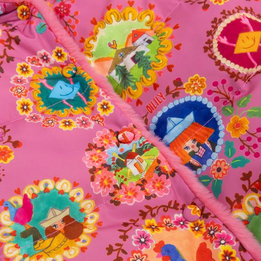Picture of Oilily Girls Castle Pink Reversible Coat