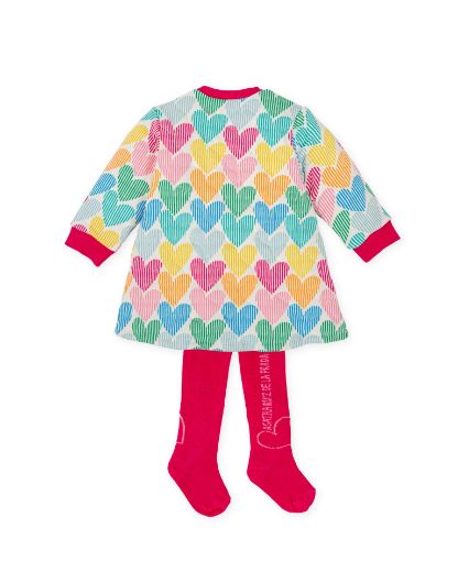 Picture of Agatha Ruiz De La Prada Heart Printed Dress & Tights