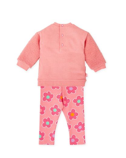 Picture of Agatha Ruiz De La Prada Pink Flower Printed Jumper & Leggings Set