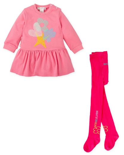 Picture of Agatha Ruiz De La Prada Pink Dress with Tights