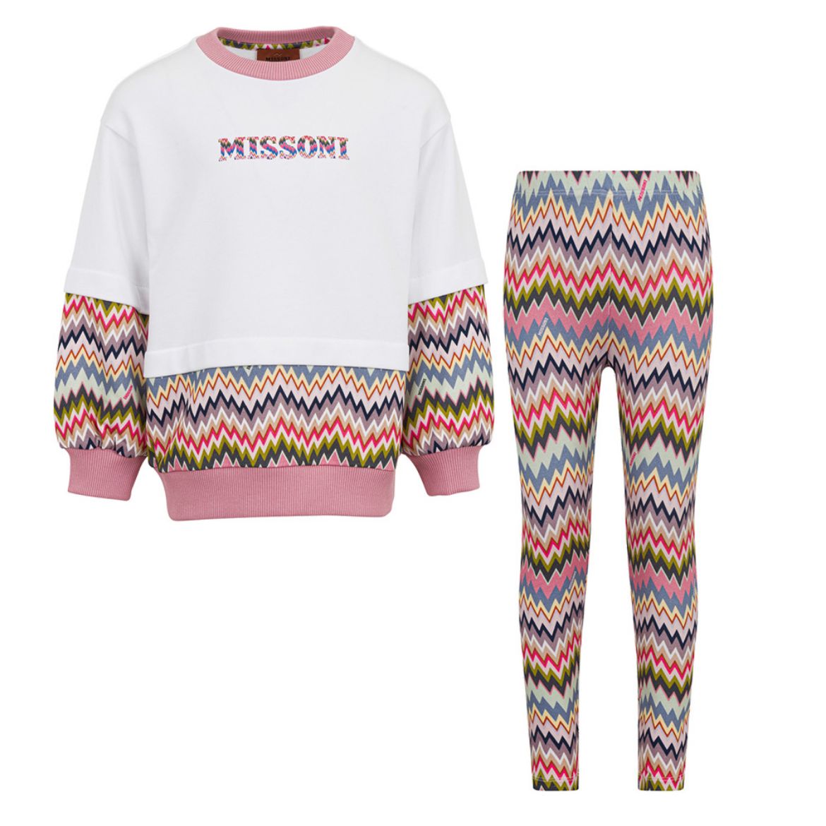 Picture of Missoni Girls White Jumper & Leggings Set