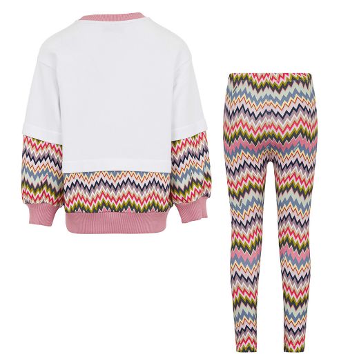 Picture of Missoni Girls White Jumper & Leggings Set