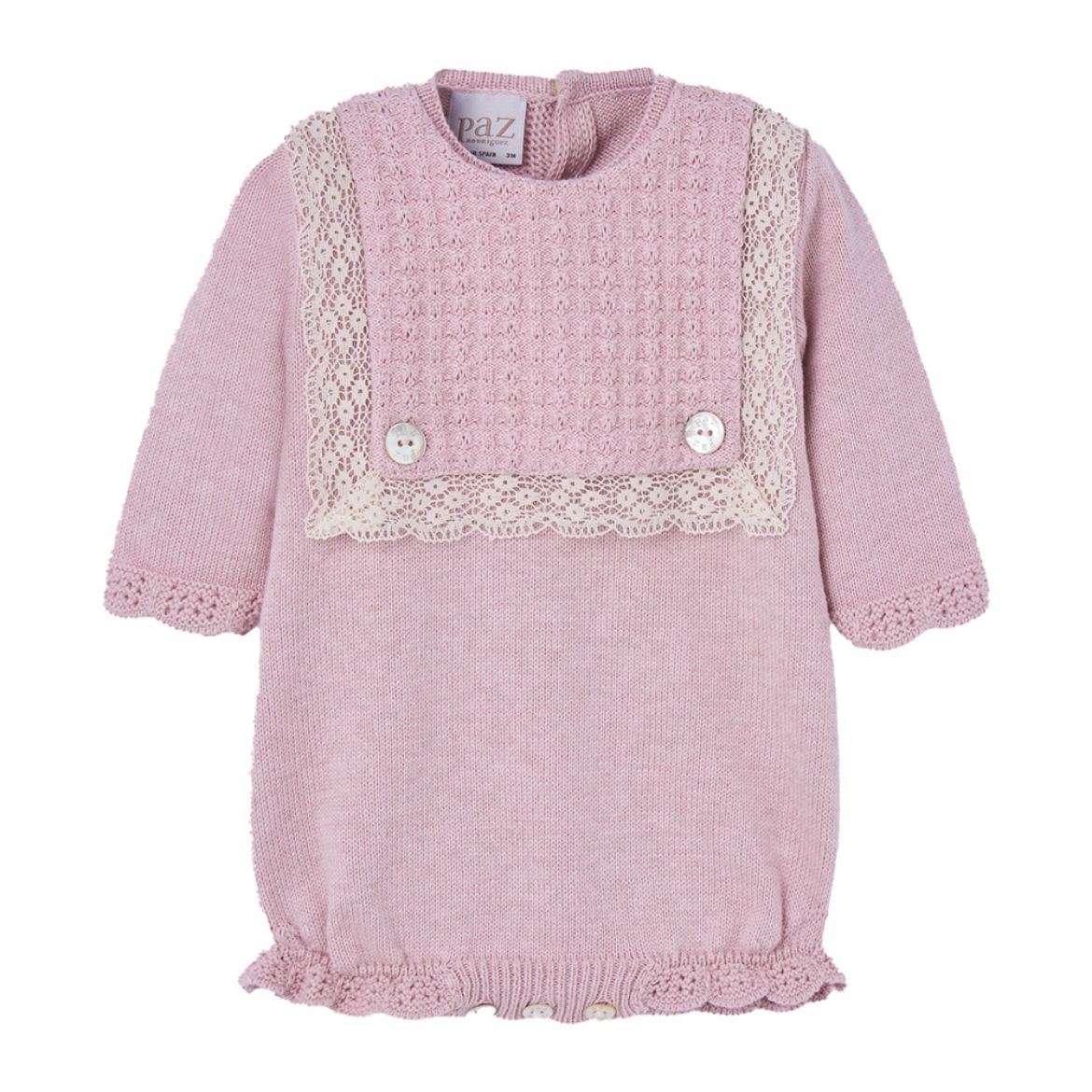 Picture of Paz Rodriguez Pink Knitted Romper