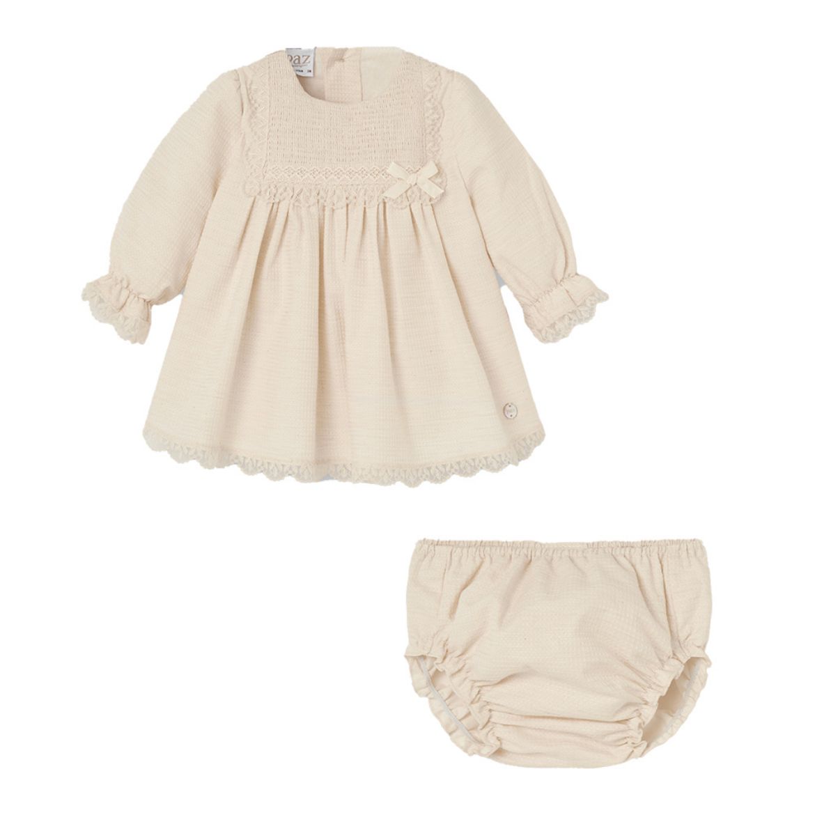 Picture of Paz Rodriguez Beige Dress & Knickers
