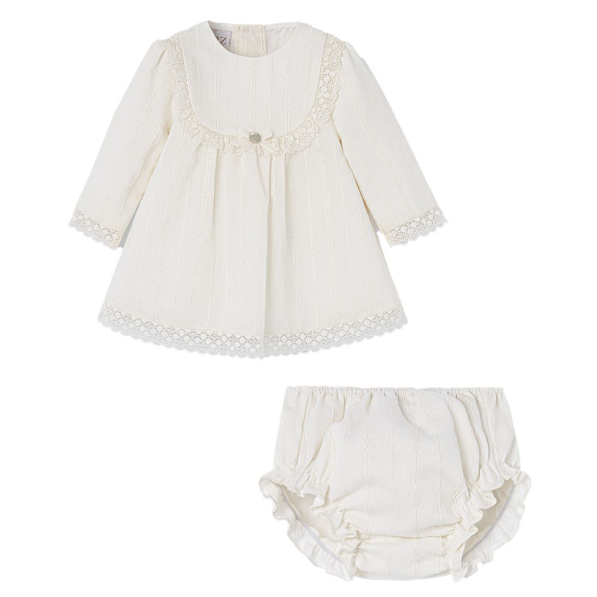 Picture of Paz Rodriguez Cream Dress & Knickers