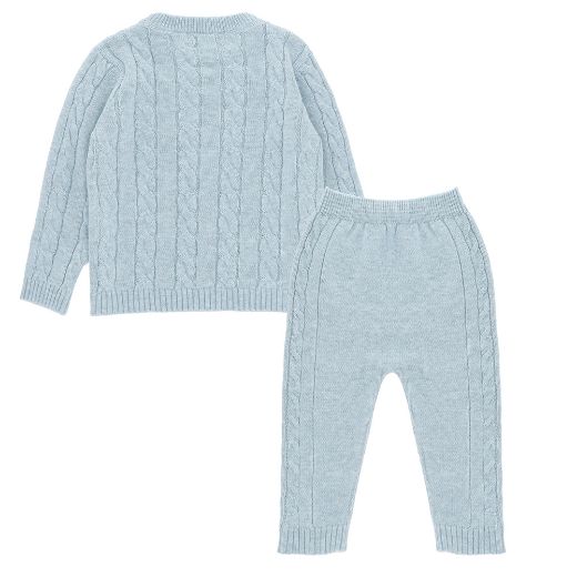 Picture of Martin Aranda Boys Dusty Blue Knitted Top & Trouser Set