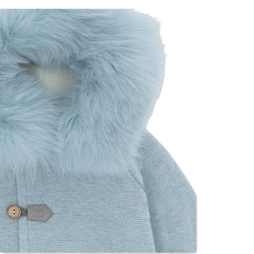 Picture of Martin Aranda Boys Dusty Blue Cardigan Coat