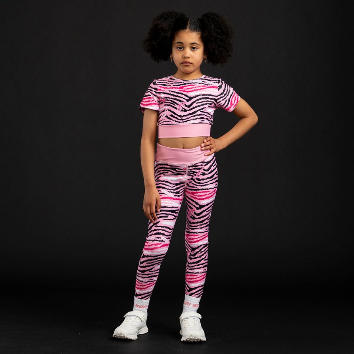Picture of Bonini Energy/Sprint Peony Pink Printed Sports Top And Leggings