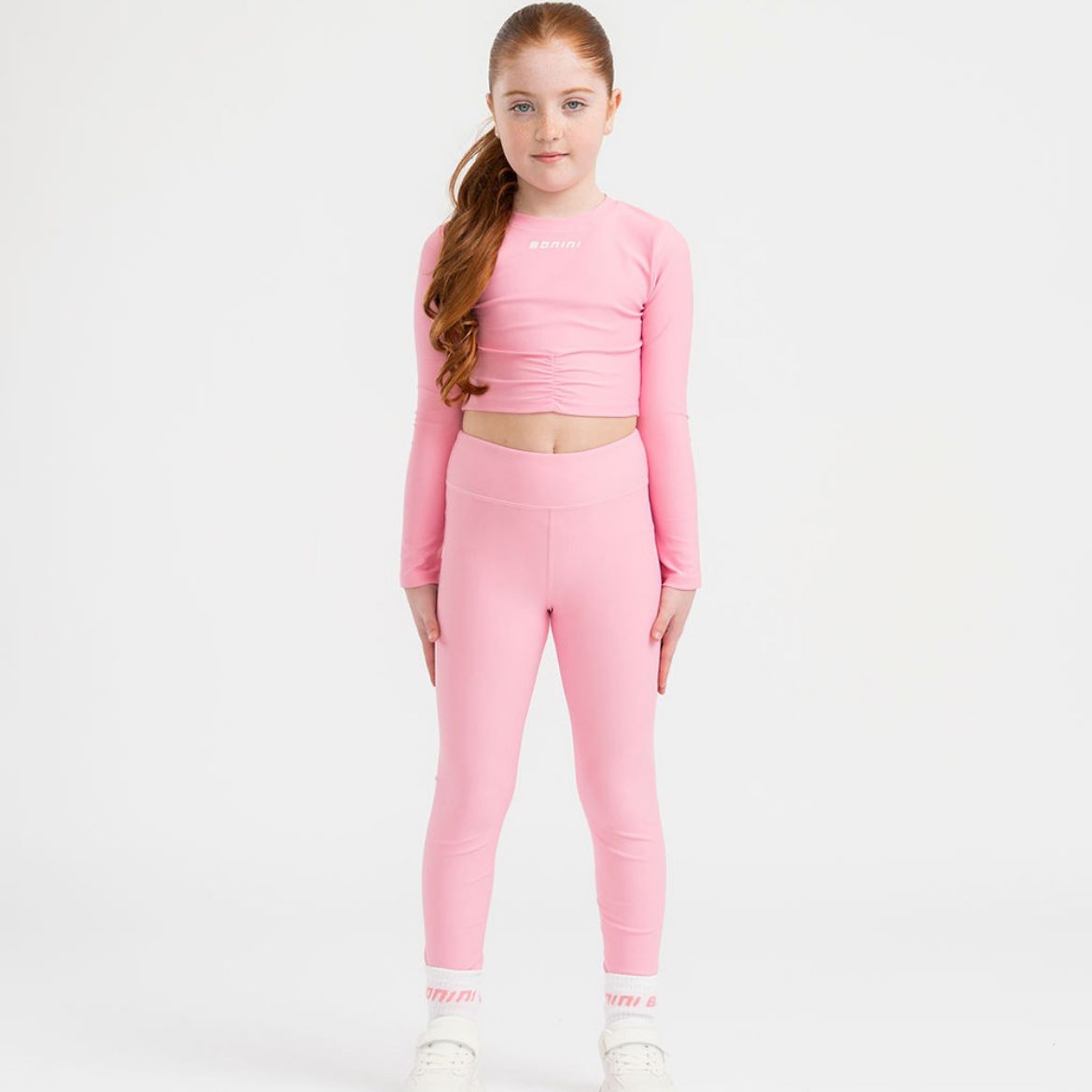 Picture of Bonini Aspire Peony Pink Long Sleeve Sports Top And Legging Set