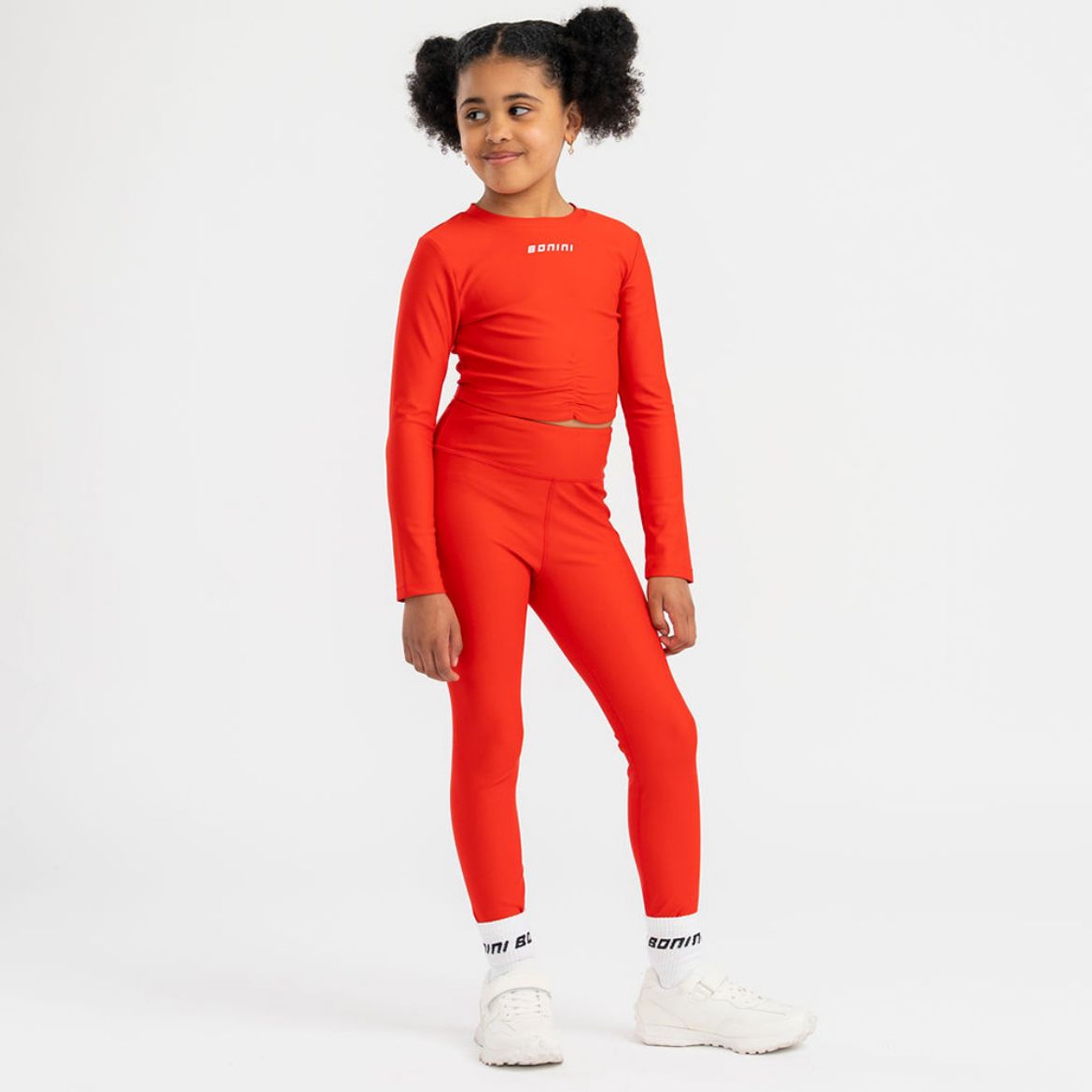 Picture of Bonini Aspire Red Long Sleeve Sports Top And Legging Set